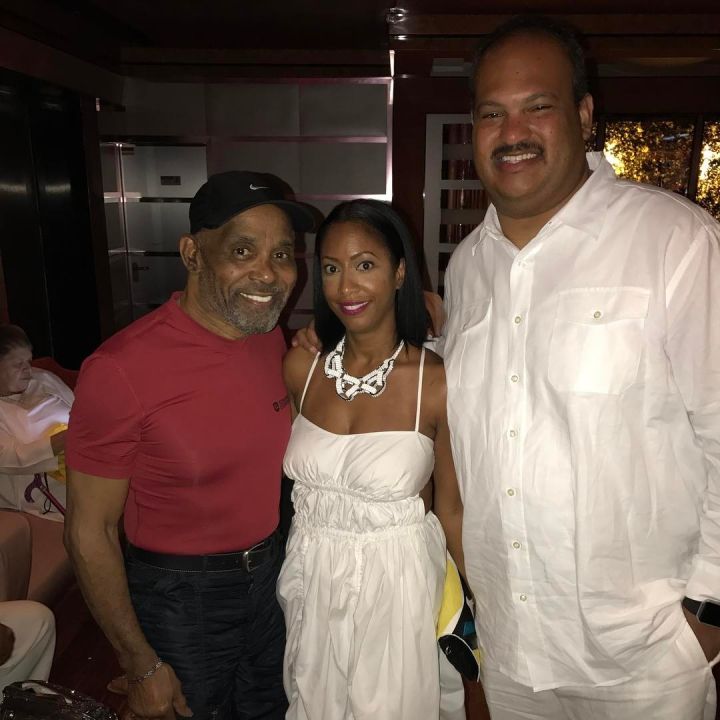 Radio One VIP Colby Colb Tyner with wife Simone Tyner and Frankie Beverly