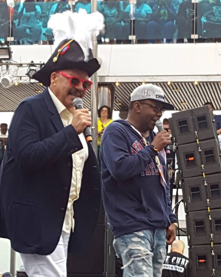 The captain of this vessel, Tom Joyner with Bobby Brown