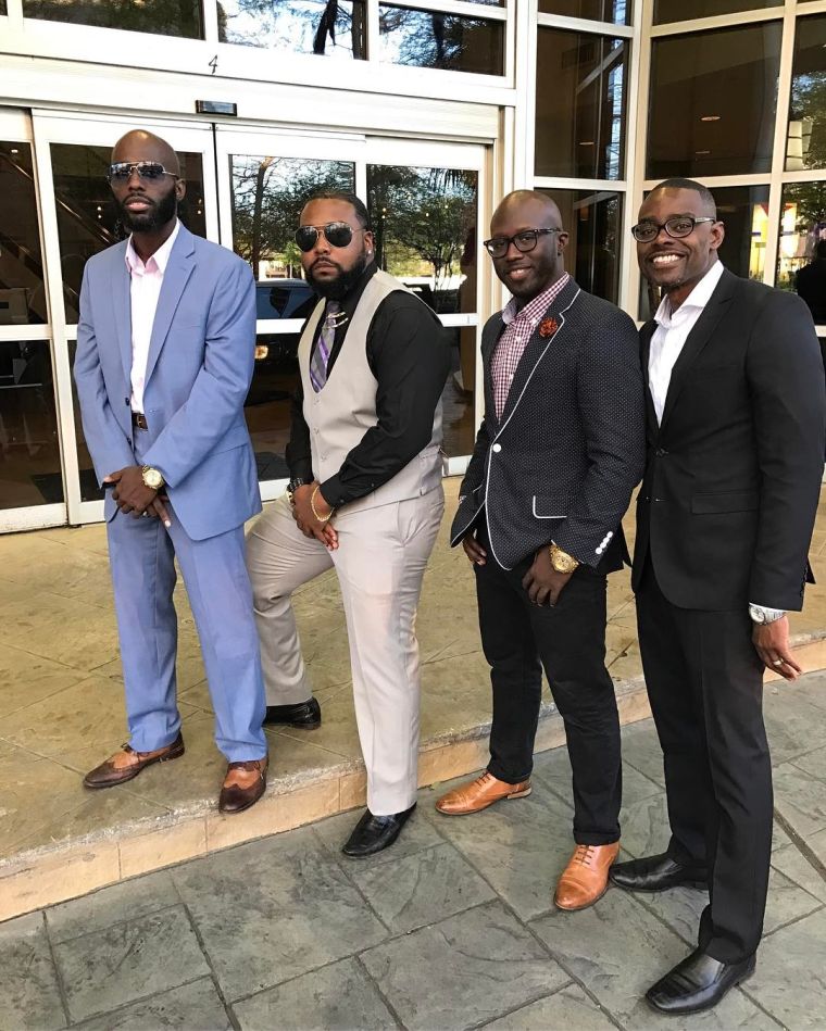 The pre-party in New Orleans with some handsome brothers.