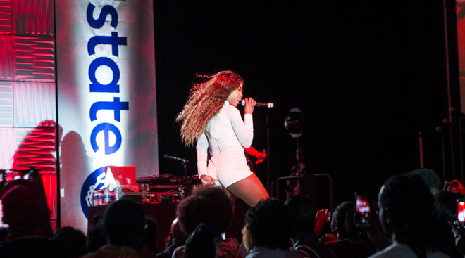 Sevyn Streeter Performs on the EXPO Stage