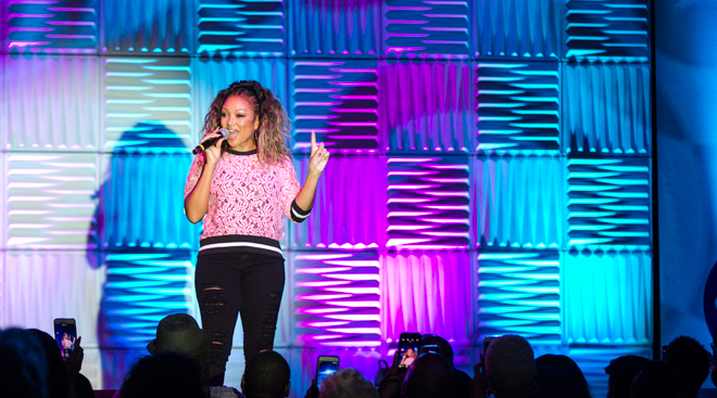 Chanté Moore Performes on the EXPO Stage