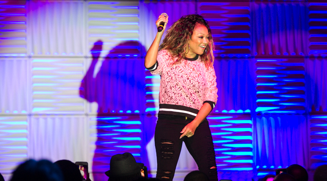 Chanté Moore Performes on the EXPO Stage