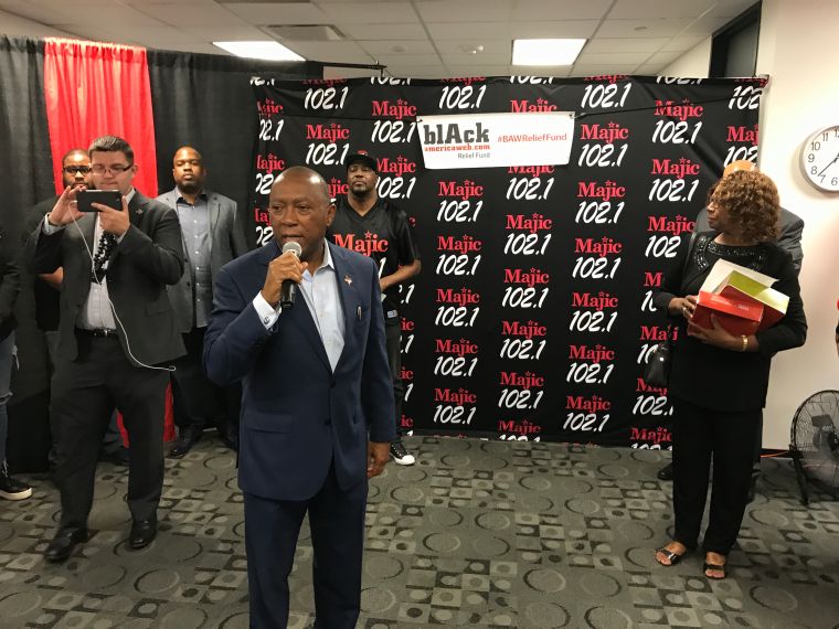 Tom Joyner Donates $50,000 to 50 Houston Families Affected by Hurricane Harvey