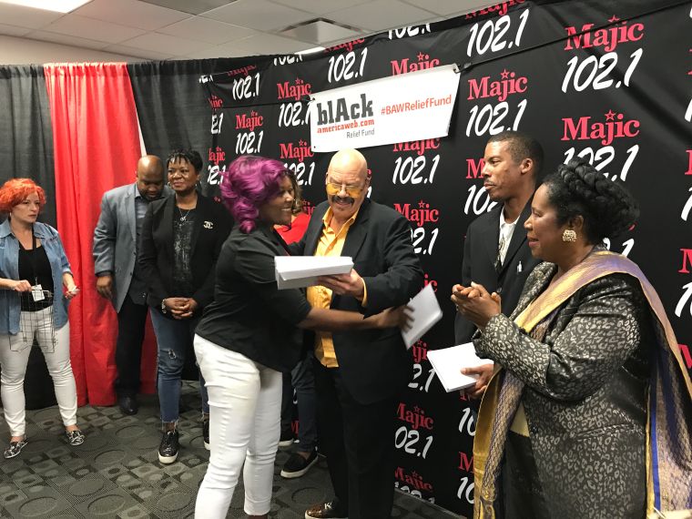 Tom Joyner Donates $50,000 to 50 Houston Families Affected by Hurricane Harvey