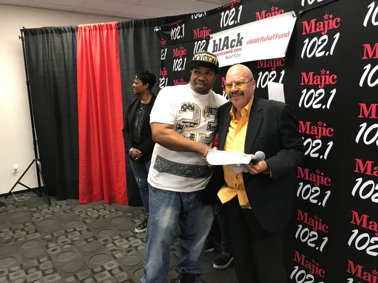 Tom Joyner Donates $50,000 to 50 Houston Families Affected by Hurricane Harvey