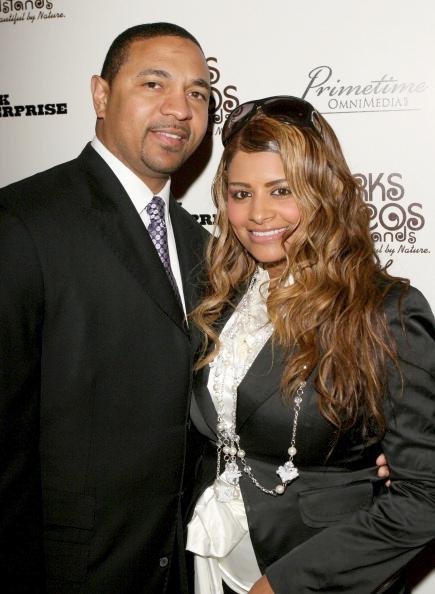 Mark Jackson, Desiree Coleman-Jackson and their children Heaven and News  Photo - Getty Images
