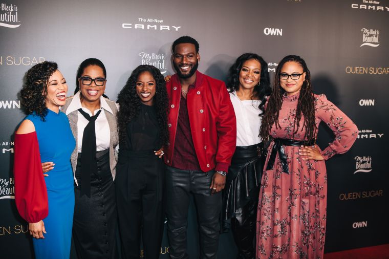 Dawn Lyen Gardner, Oprah, Rutina Wesley, Kofi Siriboe, Tina Lifford and Ava DuVernay