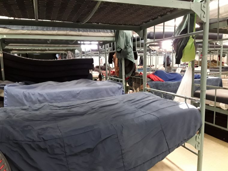 Volunteer at a homeless shelter