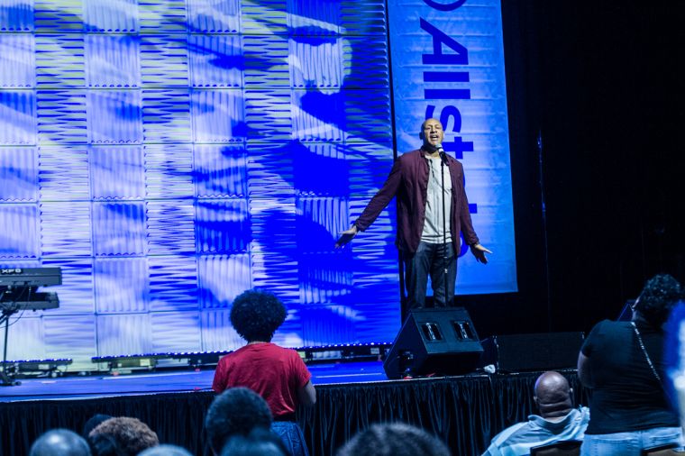 The Allstate Tom Joyner Family Reunion EXPO Stage Featuring: Marsha Ambrosius, Algee Smith, PJ Morton & Brian Courtney Wilson