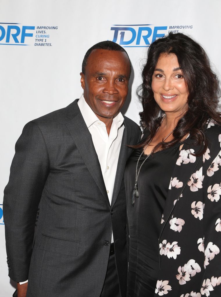 Sugar Ray Leonard and Bernadette Robi
