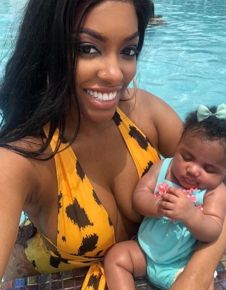 Porsha and Pilar in the Pool