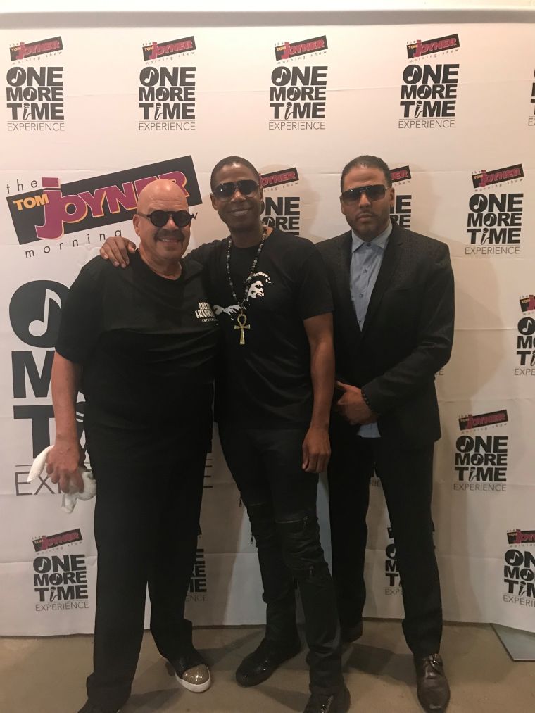 Tom, Doug E, and Al B. Sure! Back Stage