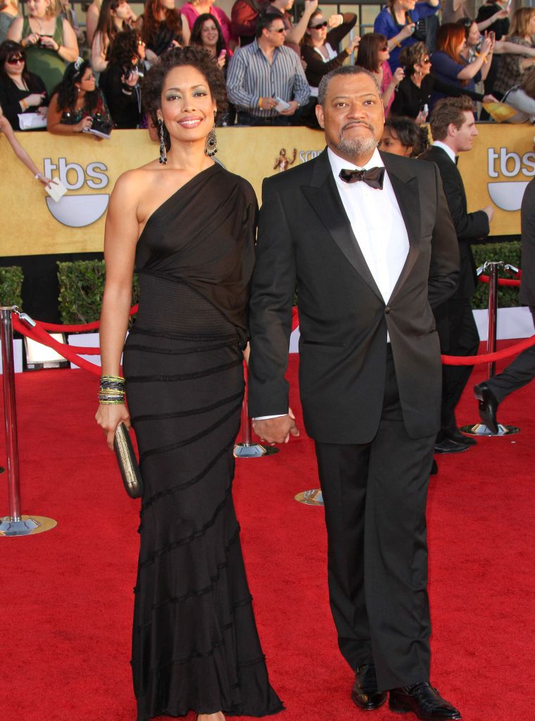Laurence Fishburne and Gina Torres