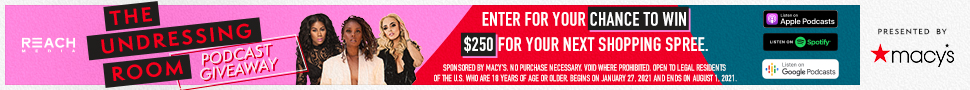 The Undressing Room Podcast Macy's Gift Card Giveaway Graphic