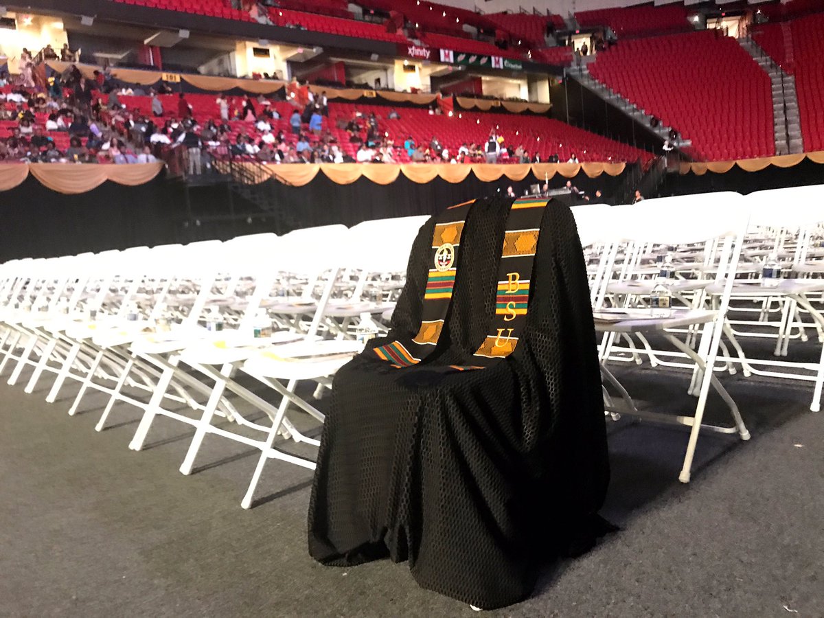 Richard Collins III's Graduation Gown at Bowie State University