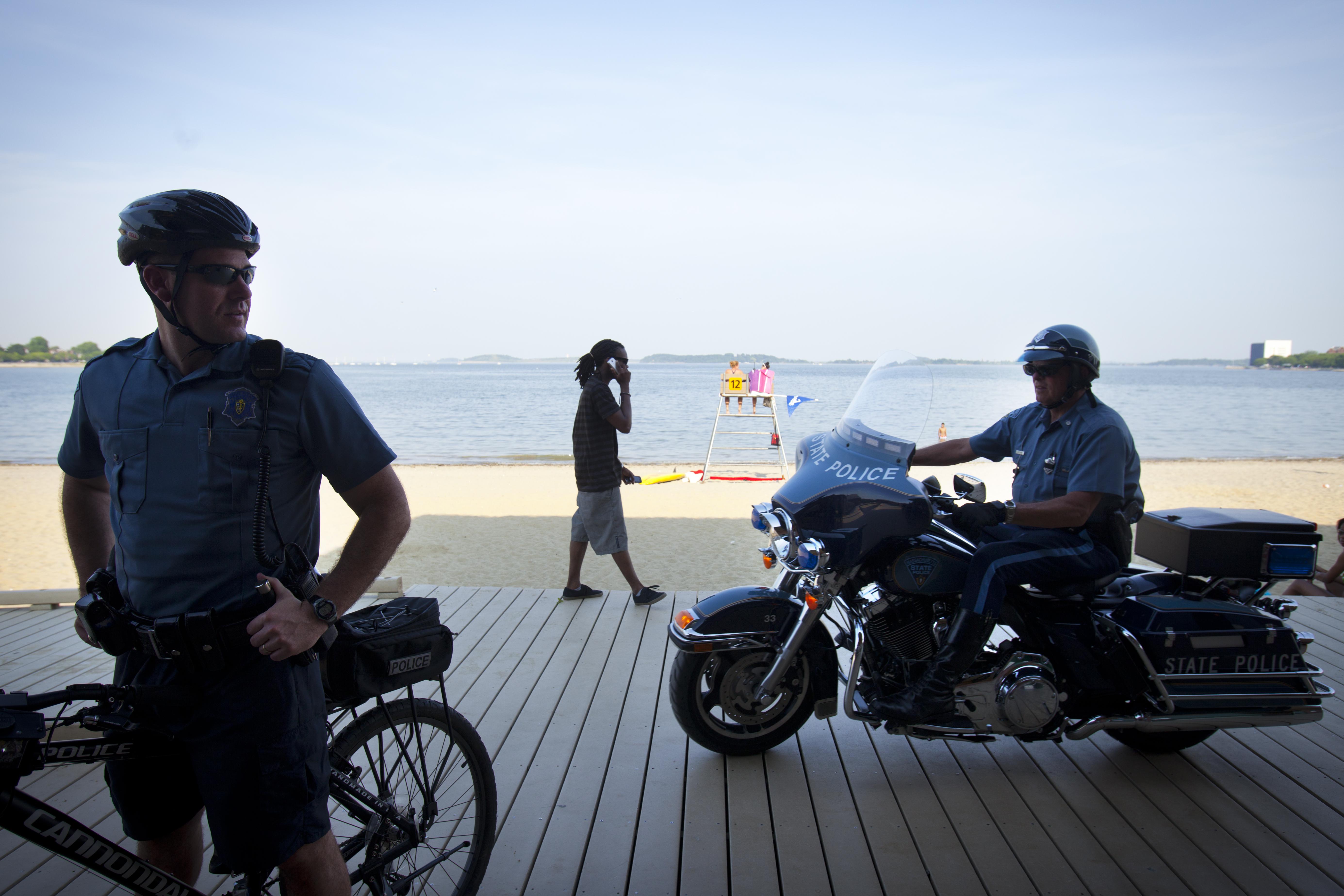 State Police Patrol Carson Beach