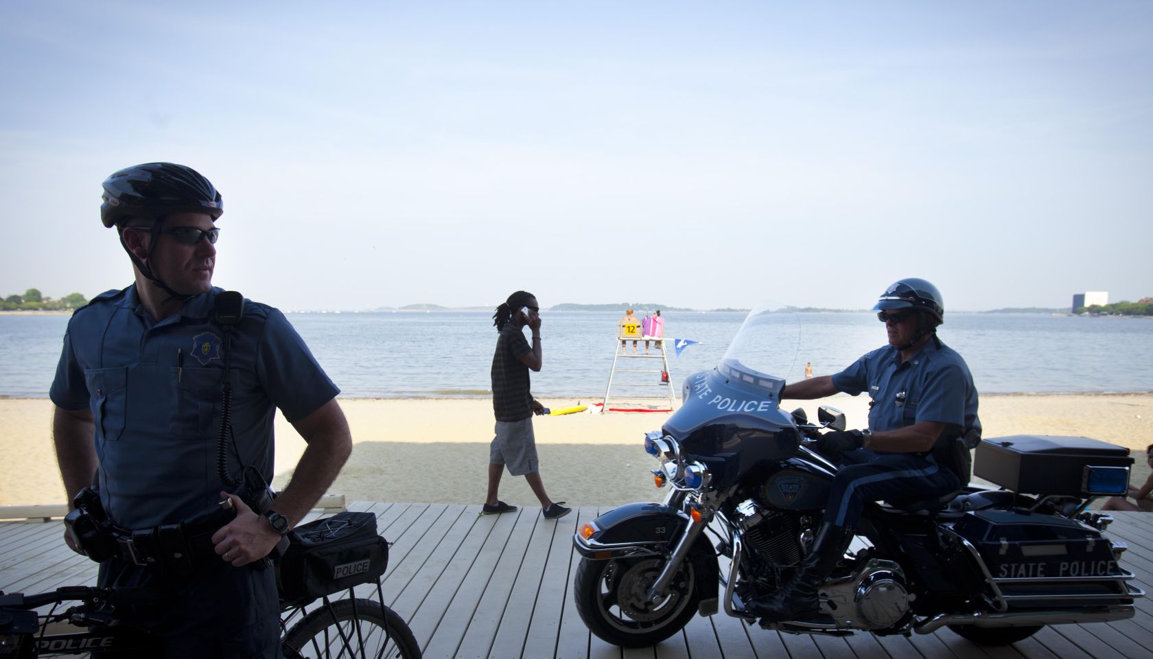 State Police Patrol Carson Beach