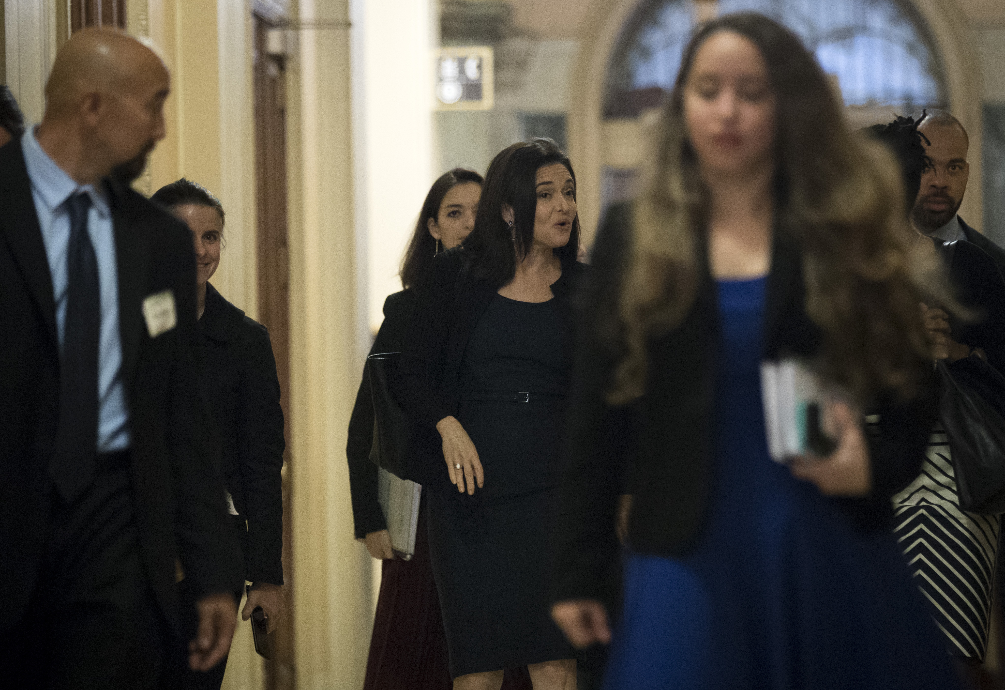 Facebook COO Cheryl Sandberg Speaks With Lawmakers On Capitol About Russian Ads On Her Facebook's Platform
