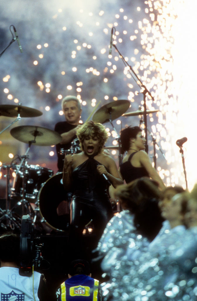 Tina Turner Performs At Super Bowl XXXIV