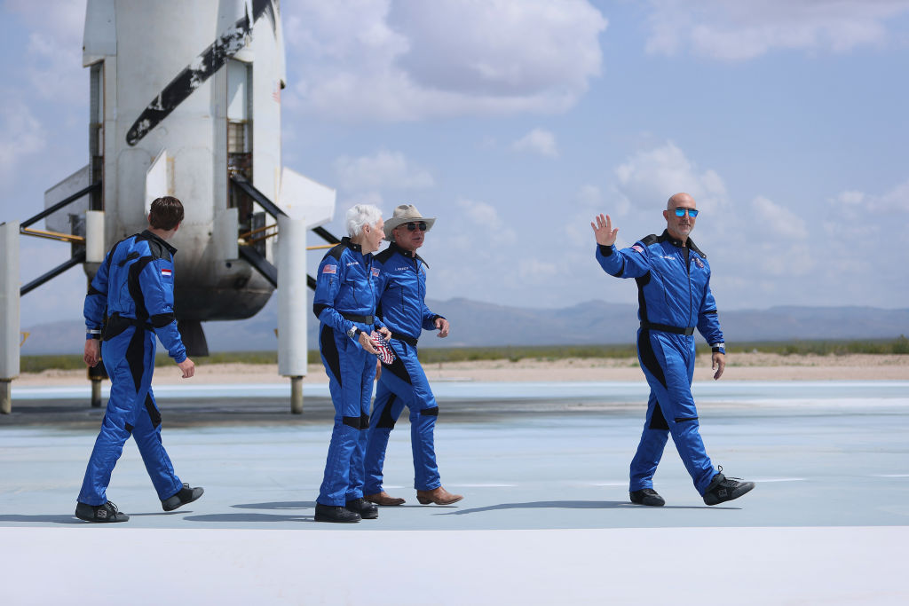 Jeff Bezos' Blue Origin New Shepard Space Vehicle Flies The Billionaire And Other Passengers To Space