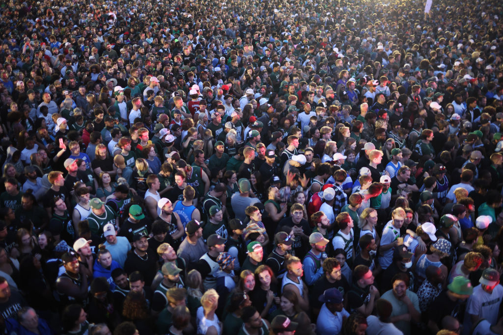 Milwaukee Bucks Fans Cheer On Their Team In NBA Finals Game 6