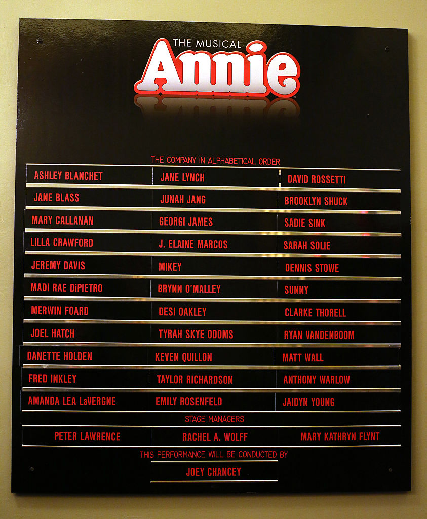 USA: Jane Lynch stars in 'Annie' - Curtain Call