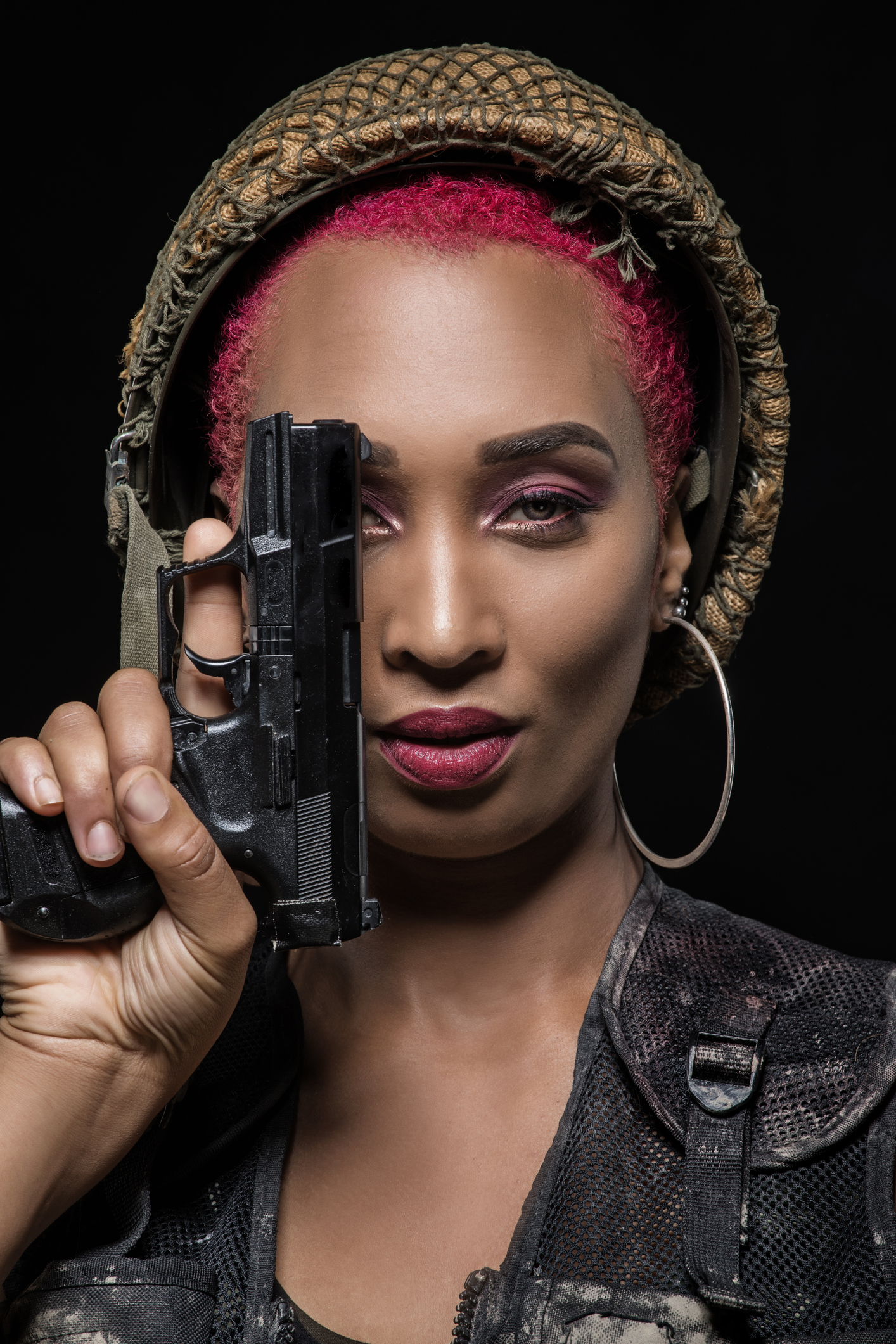 Sexy Black Female Soldier