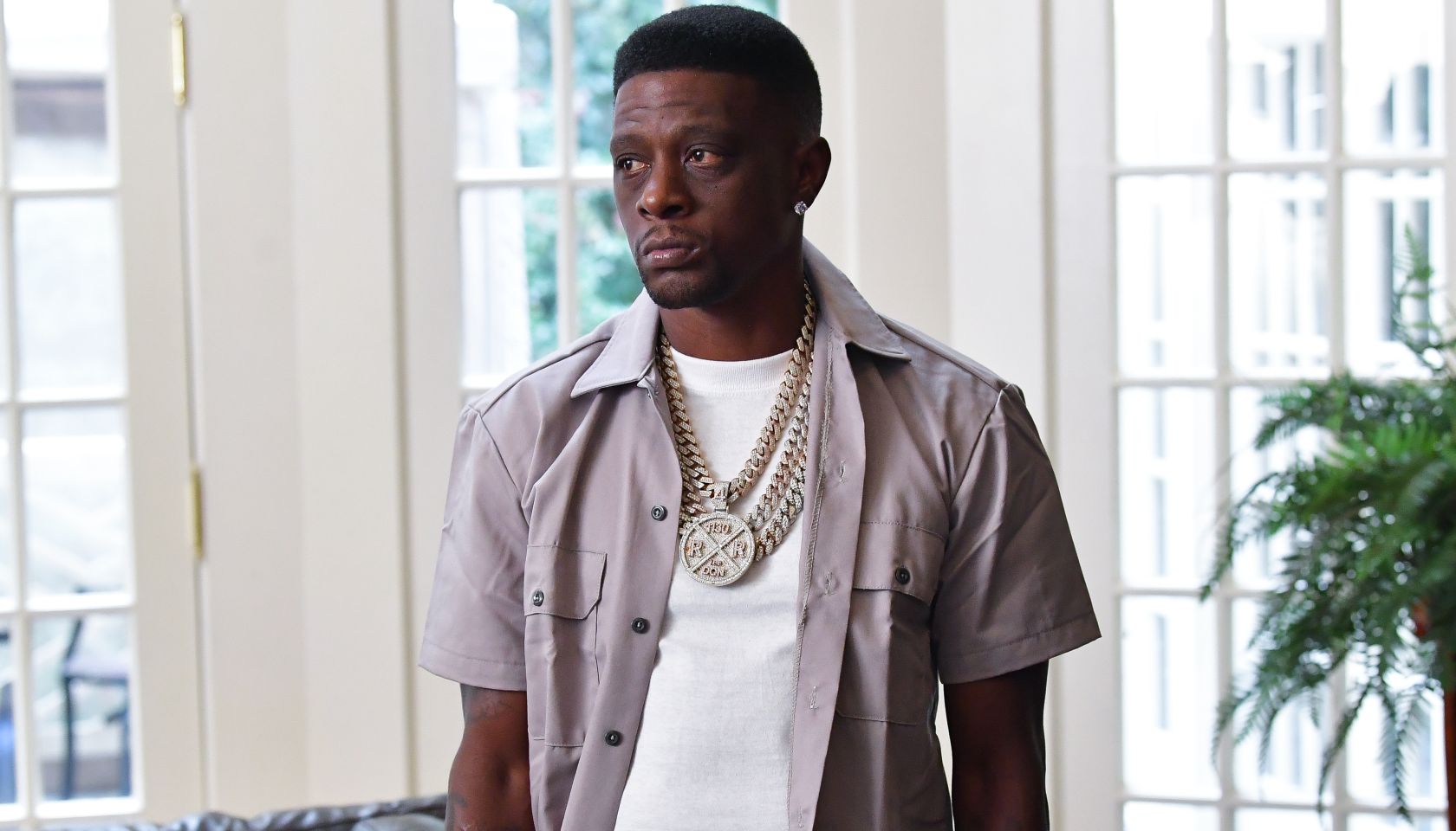 Lil Boosie on set