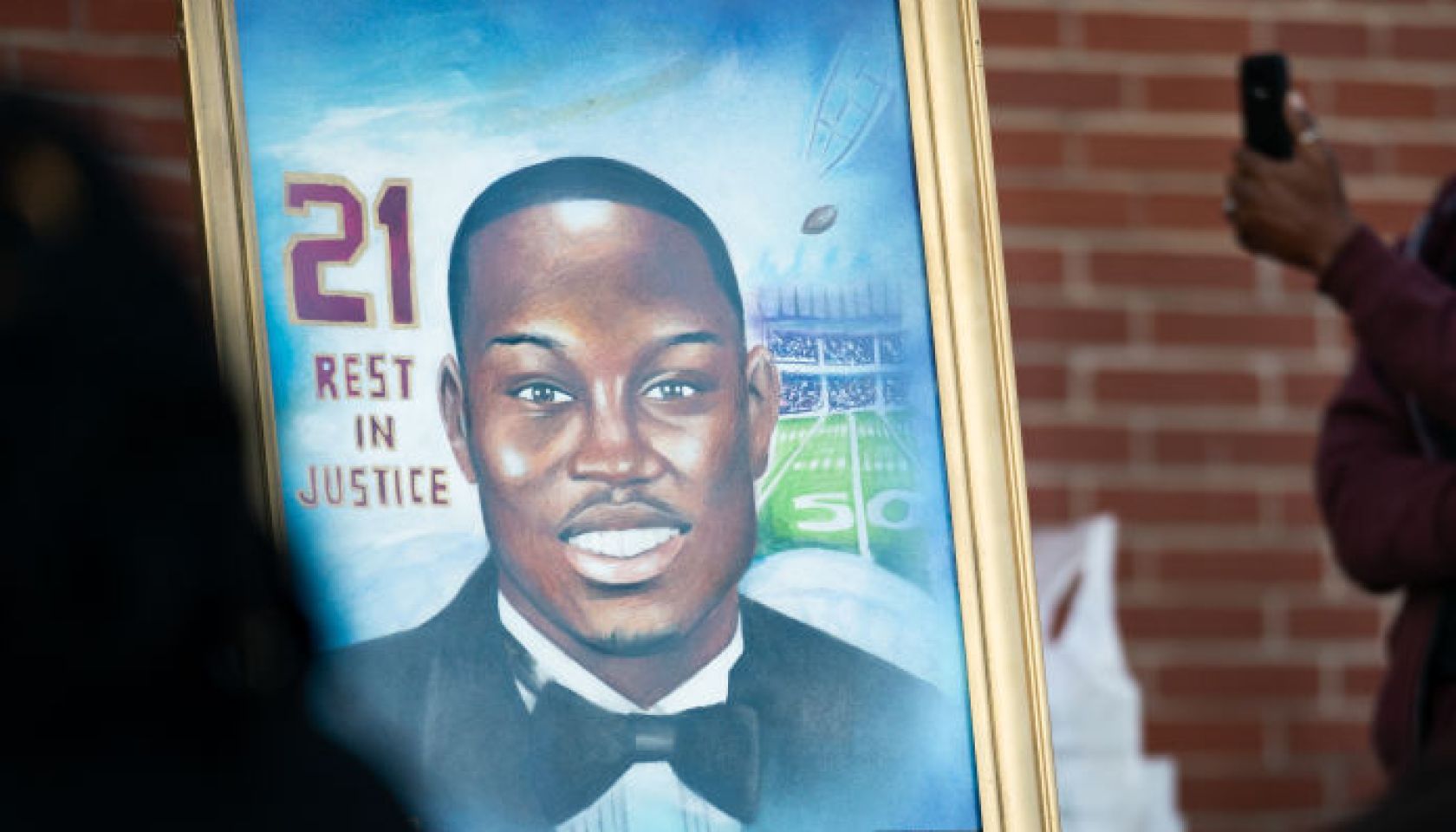 Candlelight Vigil Held For Ahmaud Arbery On The One Year Anniversary Of His Death