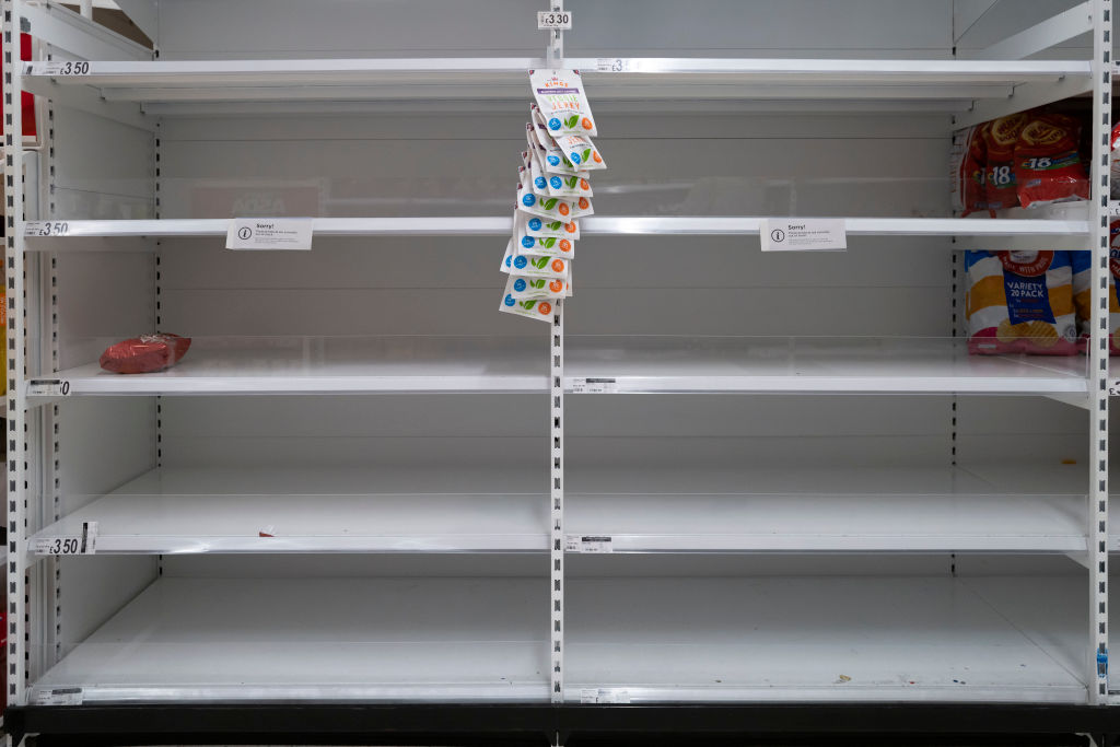 Empty Shelves Amid Supply Chain Disruptions Across UK