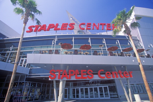 Staples Center, home to the NBA's Los Angeles Lakers, Los Angeles, California