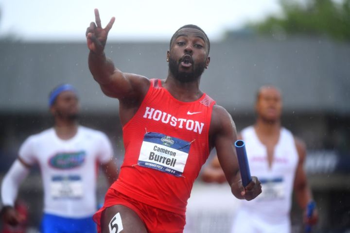 Cameron Burrell, track star and Carl Lewis’ godson, 26