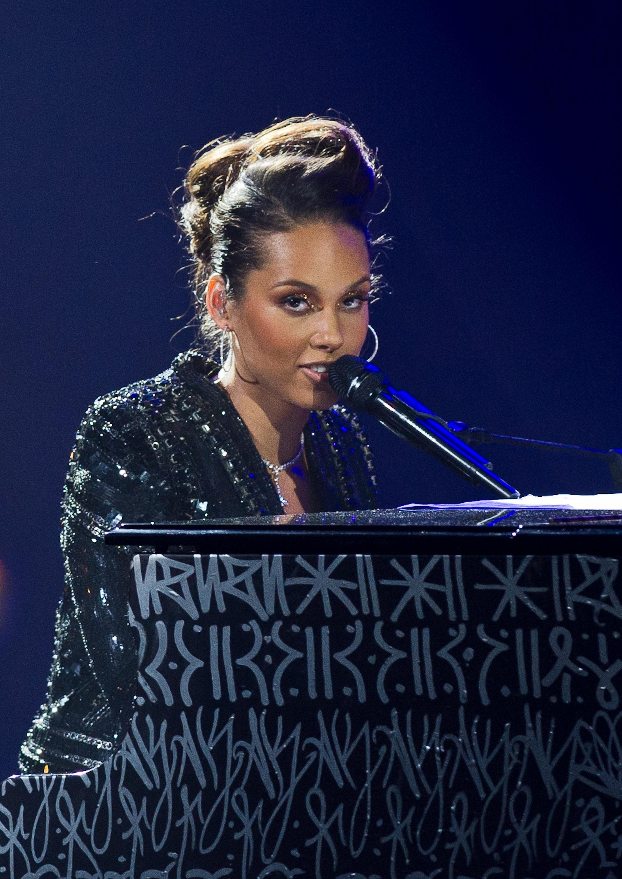 Alicia Keys In Concert At Palais Des Congres
