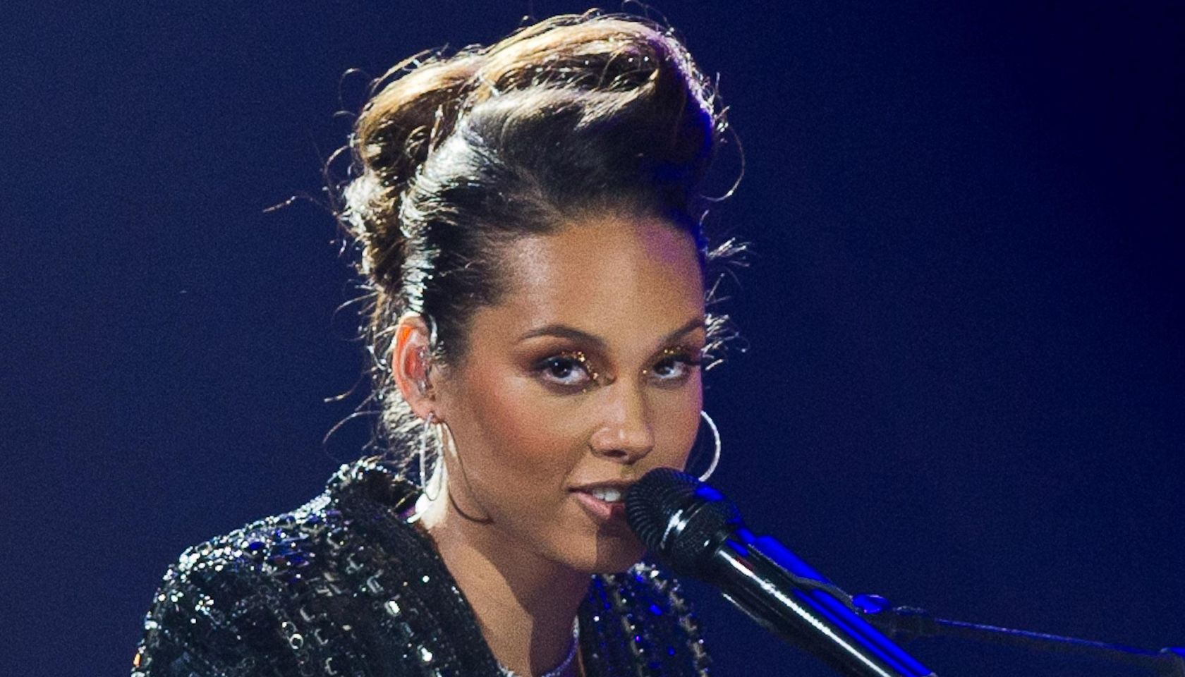 Alicia Keys In Concert At Palais Des Congres