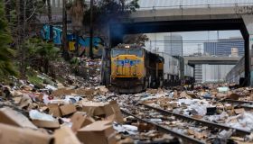 Train Containers Robbed On Los Angeles Railroad