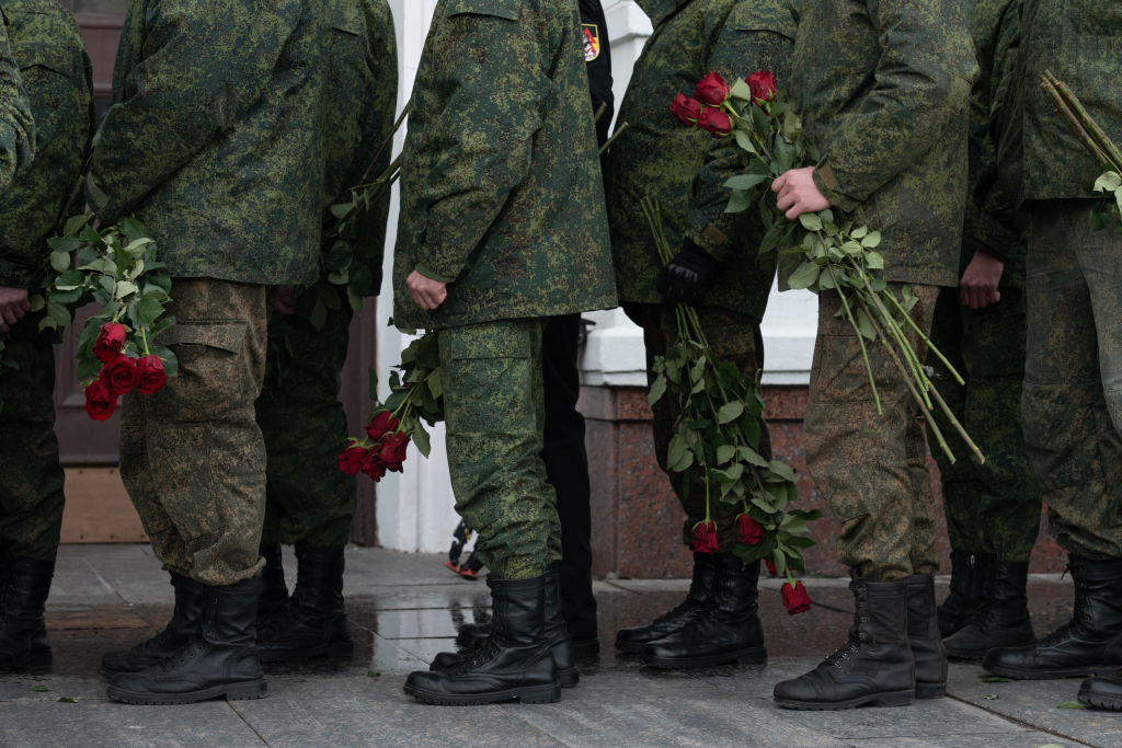 Funeral ceremony of Sparta Battalion commander Vladimir Zhoga at Donetsk State Opera and Ballet Theatre