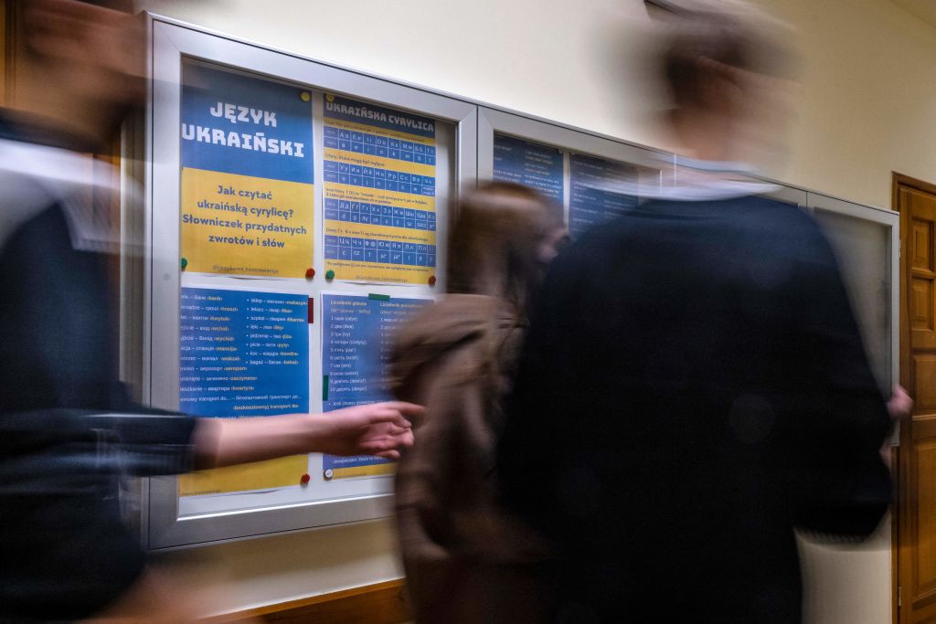 POLAND-UKRAINE-RUSSIA-CONFLICT-REFUGEES-EDUCATION