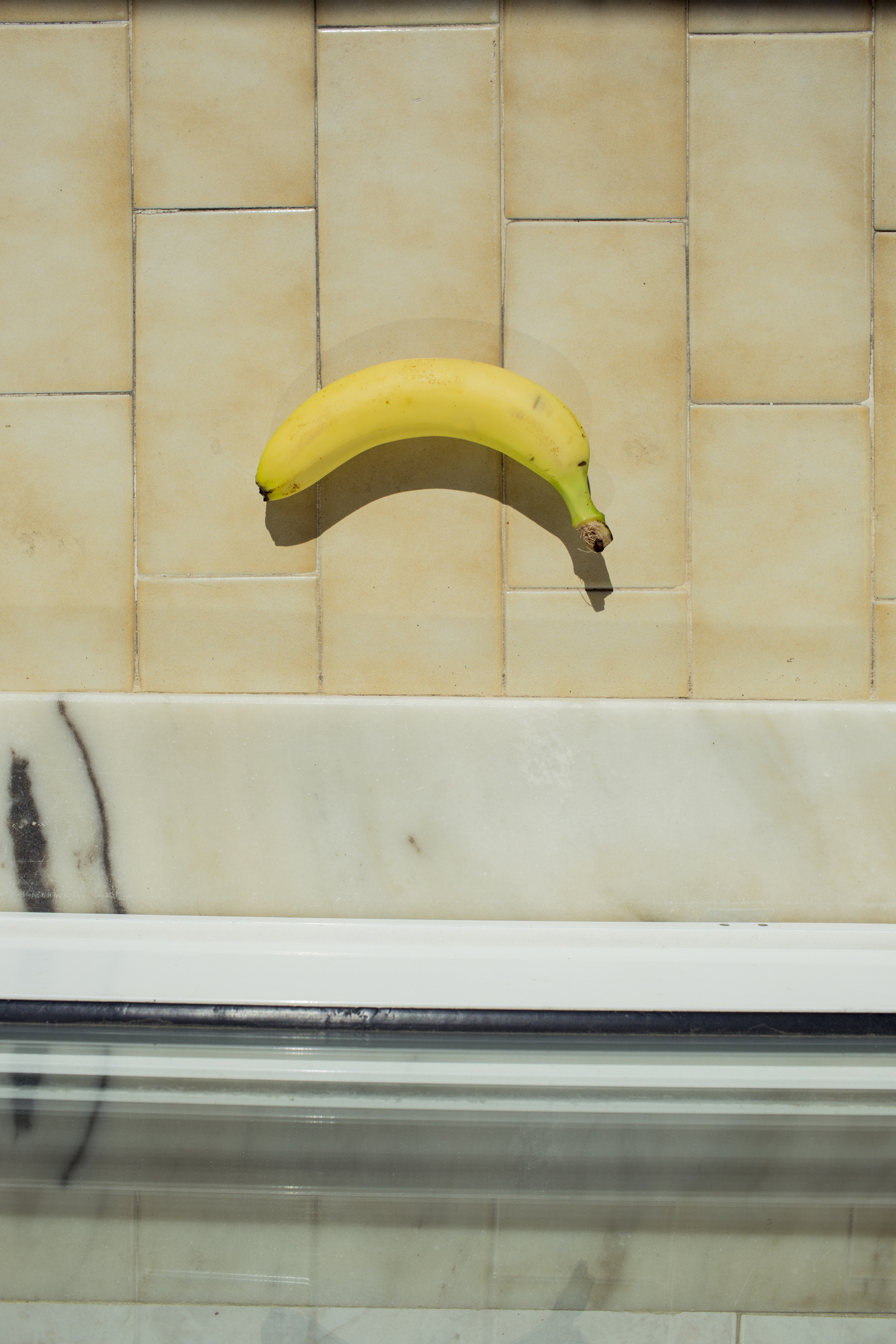 Banana on the floor.