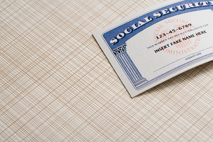 Fake social security card