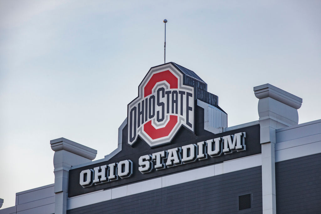 The Ohio State University logo at the top of the Ohio...