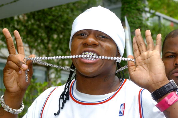 Rapper Chopper, of the MTV show "Making the Band 2," shows o