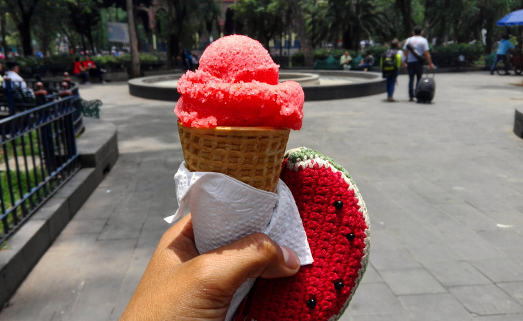 Person Holding Ice Cream