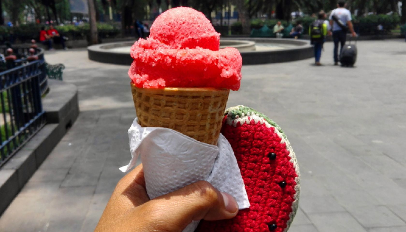 Person Holding Ice Cream