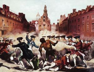 Boston Massacre, March 5th, 1770 Illustration