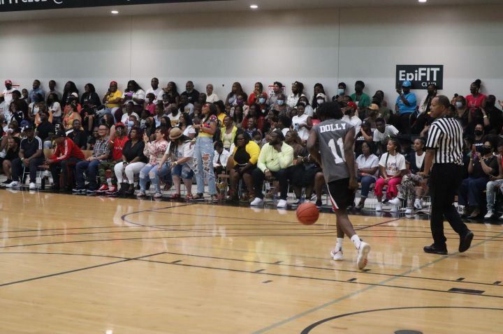 Jermaine Dolly playing in the Celebrity Basketball Game