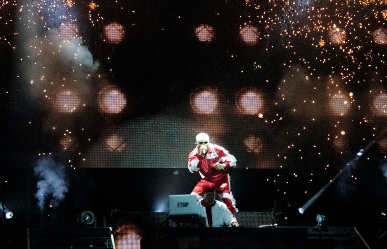 LL Cool J Arrives From The Stage At Rock The Bells 2022