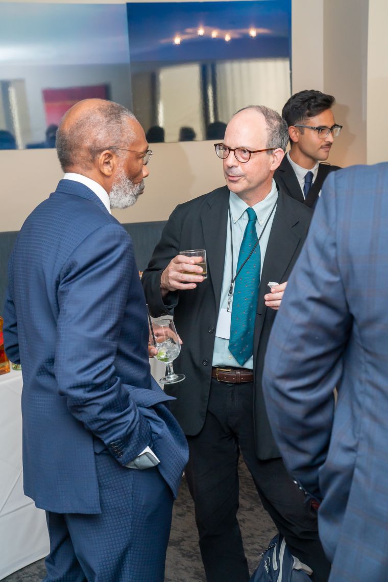 Dr. Ernest C. McNealey of Allen University in conversation