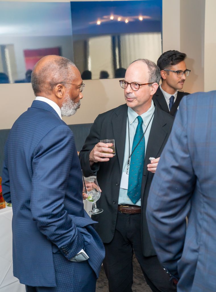 Dr. Ernest C. McNealey of Allen University in conversation