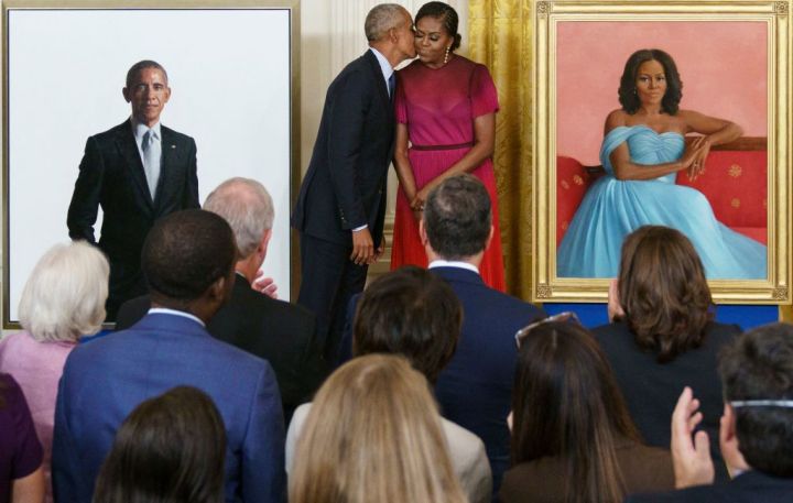 Tie: Michelle & Barack Obama