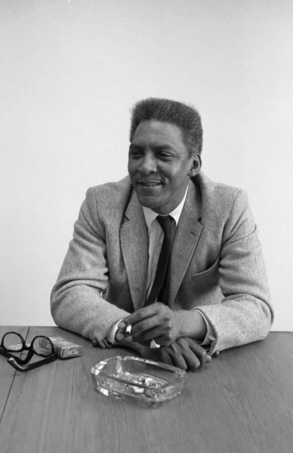 Bayard Rustin At Table
